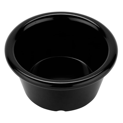 G.E.T. Enterprises S-620-BK 2 oz. Black Smooth Melamine Ramekin