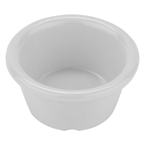 G.E.T. Enterprises S-620-W 2 oz. White Melamine Smooth Ramekin