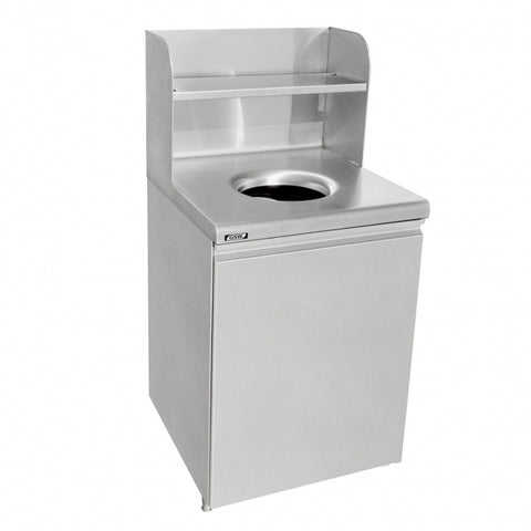 GSW USA S-WRA32 Stainless Steel Waste Receptacle Cabinet with Top Tray Shelf