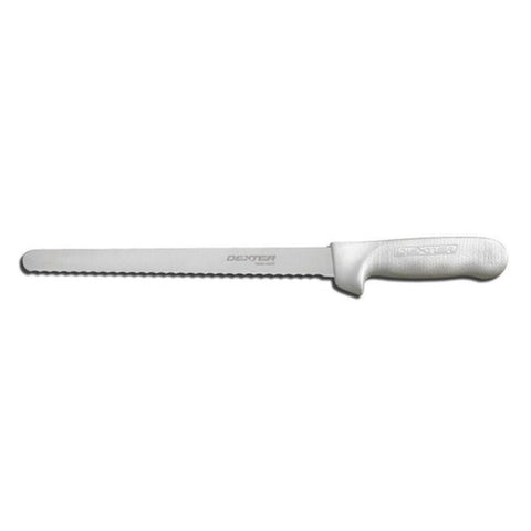 Dexter Russell S140N-10SC-PCP Sani-Safe 10" Narrow Scalloped Slicer