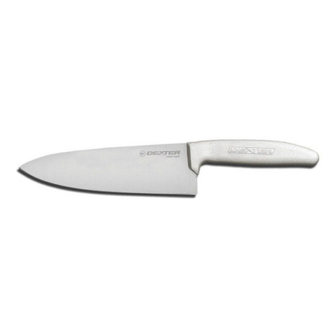 Dexter Russell S145-6PCP Sani-Safe 6" Cook's Chef Knife with White Polypropylene Handle