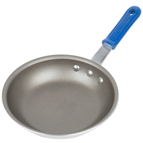 Vollrath S4007 7-inch Wear-Ever Aluminum Fry Pan with PowerCoat2 Nonstick Coating and Blue Cool Handle