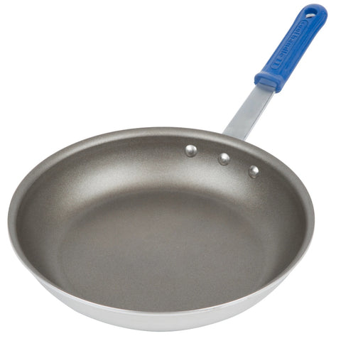 Vollrath S4010 10-Inch Wear-Ever Aluminum Fry Pan with PowerCoat2 Nonstick Coating and Cool Handle Silicone Grip