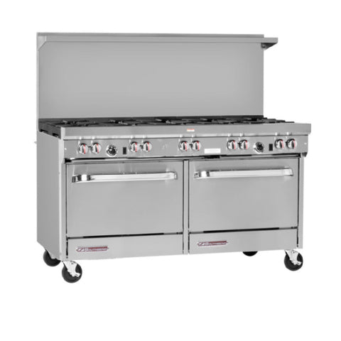 Southbend (Middleby) S60DD-3GL 60 in Gas Restaurant Range with 4 Open Burners, 36 in Griddle (Left) and (2) Standard Ovens, 246,000 BTU