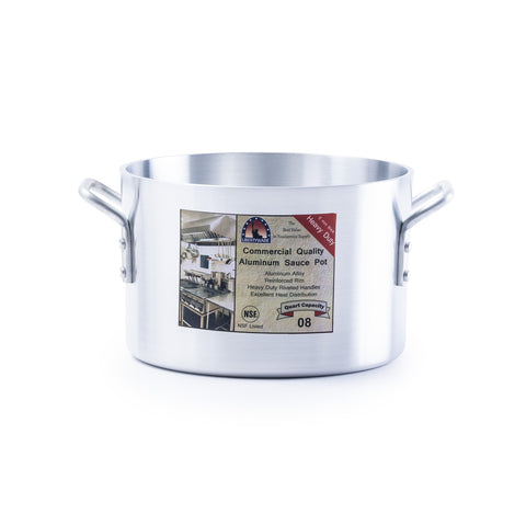Libertyware SAU08H 8 Qt. Heavy-Duty Aluminum Sauce Pot
