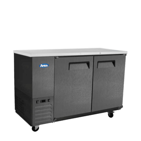 Atosa SBB48GRAUS2 48-Inch Black Shallow Depth Back Bar Cooler