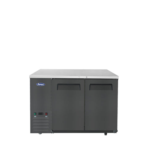Atosa SBB48GRAUS2 48-Inch Black Shallow Depth Back Bar Cooler