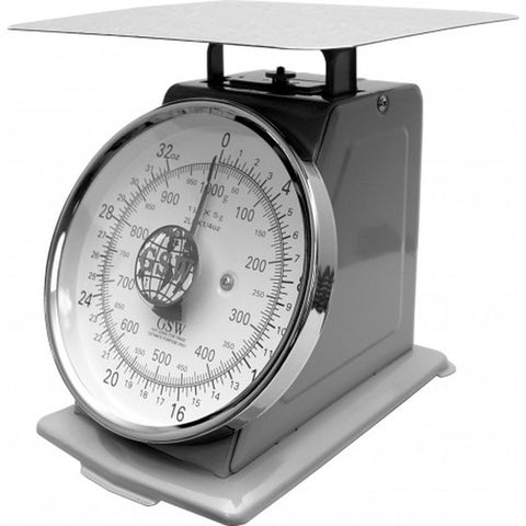 GSW USA SC-P6 6 lb Dial Portion Scale with 8-Inch Stainless Steel Plate