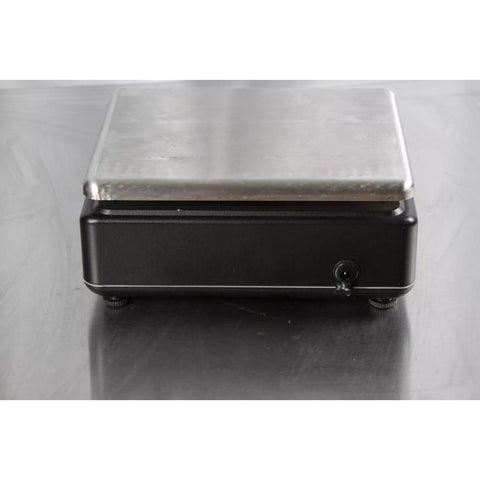 San Jamar SCDG33BK Square Professional Digital Scale, 33 lb, Black