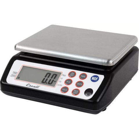 San Jamar SCDG33BK Square Professional Digital Scale, 33 lb, Black