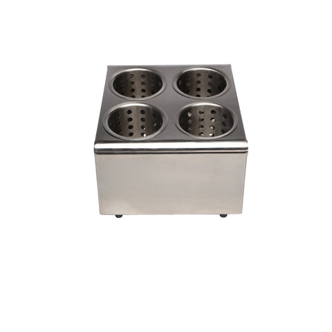 Libertyware SCH4 4-Hole Stainless Steel Flatware Dispenser