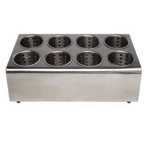 Libertyware SCH8 8-Hole Stainless Steel Flatware Dispenser