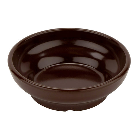 G.E.T. Enterprises SD-05-BR 5 oz. Brown Melamine Salsa Dish
