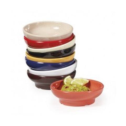 G.E.T. Enterprises SD-05-W White Melamine Salsa Dish, 5 oz.