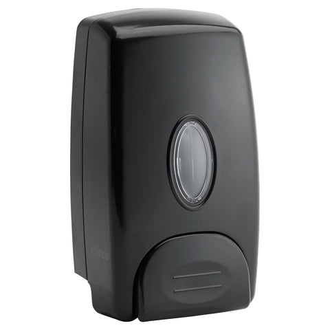 Winco SD-100K Manual Wall-Mount Bulk Soap Dispenser, Black