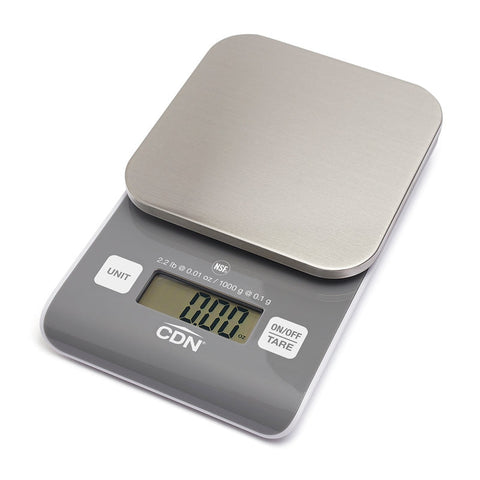 CDN SD0202-GY Digital High Precision Scale, 2.2 lb, Gray