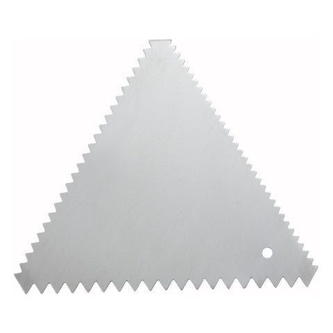 Winco SDC-6 Stainless Steel Triangular Cake Decorating Comb, 6-Pack