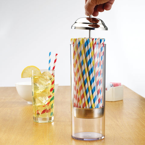 Winco SDP-3 Plastic Vertical Straw Dispenser