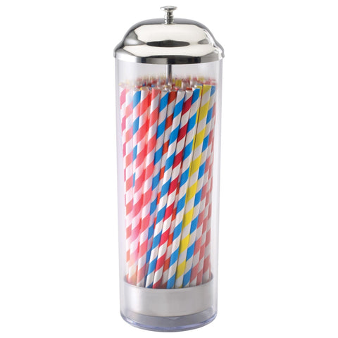 Winco SDP-3 Plastic Vertical Straw Dispenser