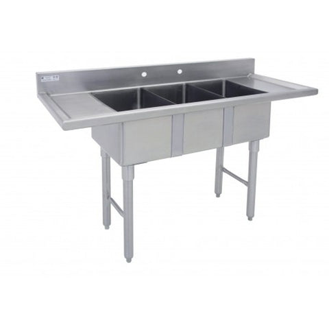 GSW USA SE15153DB Marine Edge Three Compartment Mini Sink