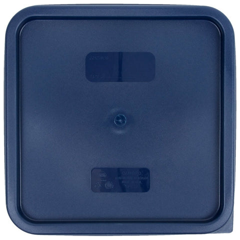 Cambro SFC12453 Midnight Blue Square Polyethylene Lid for 12, 18 & 22 Qt CamSquares Food Storage Containers