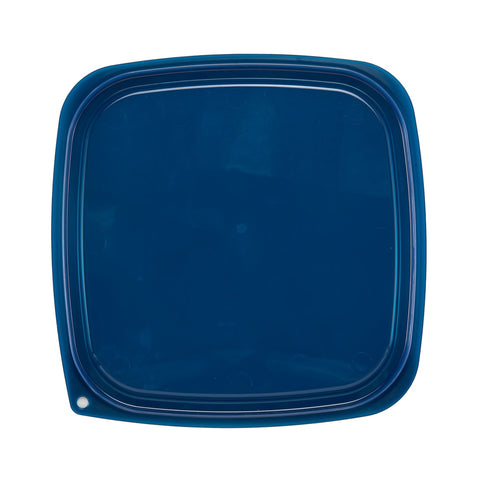 Cambro SFC12FPPP267 CamSquares FreshPro Translucent Blue Square Food Storage Container Lid for 12, 18 & 22 qt