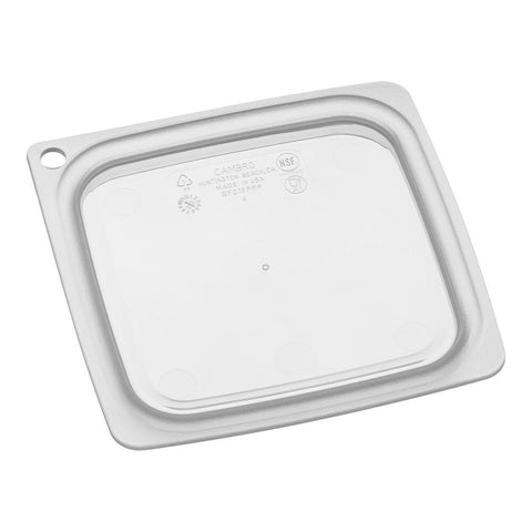 Cambro SFC1FPPP190 CamSquares FreshPro Translucent Polypropylene Lid for 0.5 and 1 Qt. Containers