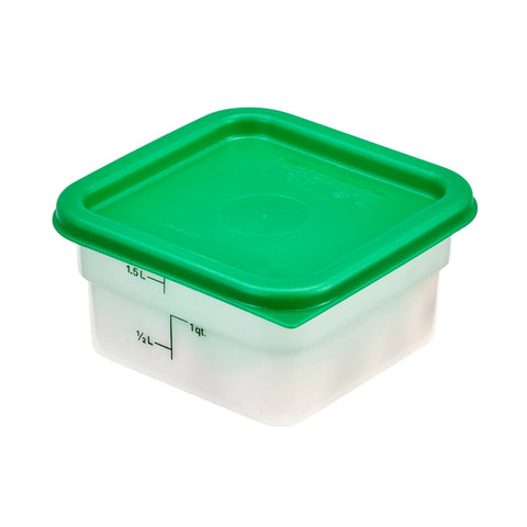 Cambro SFC2452 CamSquares Kelly Green Snap-On Lid for 2 & 4 Qt. Food Storage Containers
