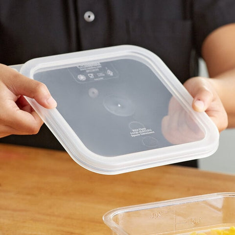 Cambro SFC2SCPP190 Translucent Polypropylene Seal Cover for 2 & 4 Qt CamSquare Food Storage Containers