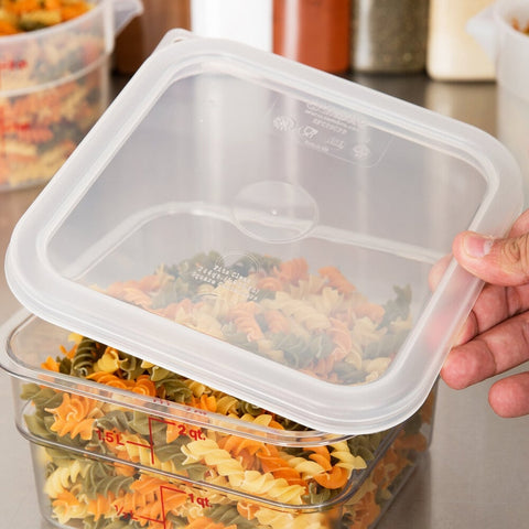 Cambro SFC2SCPP190 Translucent Polypropylene Seal Cover for 2 & 4 Qt CamSquare Food Storage Containers