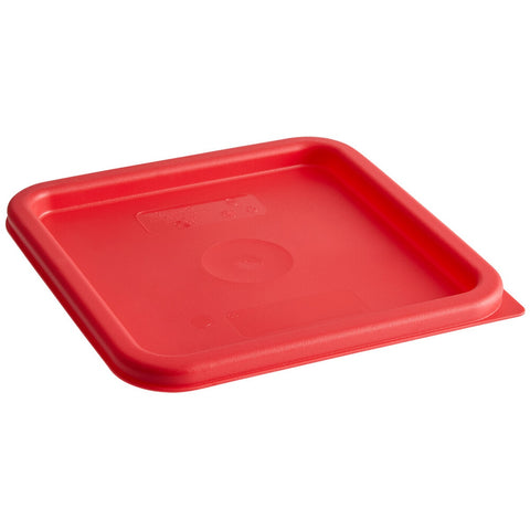 Cambro SFC6451 CamSquares Red Square Polyethylene Food Storage Container Lid