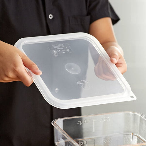 Cambro SFC6SCPP190 Translucent Polypropylene Seal Cover for 6 and 8 Qt CamSquare Food Storage Containers