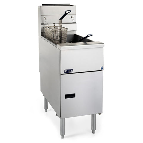 Pitco SG14-S LP Solstice 50 lb Floor Gas Fryer (Liquid Propane)