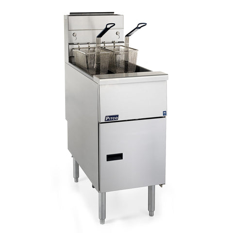 Pitco SG14-S LP Solstice 50 lb Floor Gas Fryer (Liquid Propane)