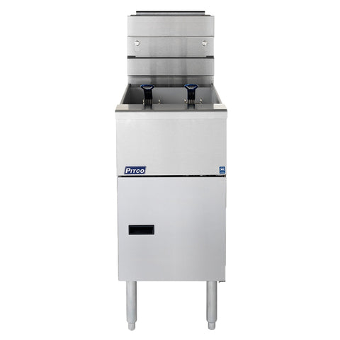 Pitco SG14-S LP Solstice 50 lb Floor Gas Fryer (Liquid Propane)