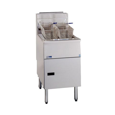 Pitco SG18-S NG Solstice Natural Gas Floor Fryer, 140,000 BTU