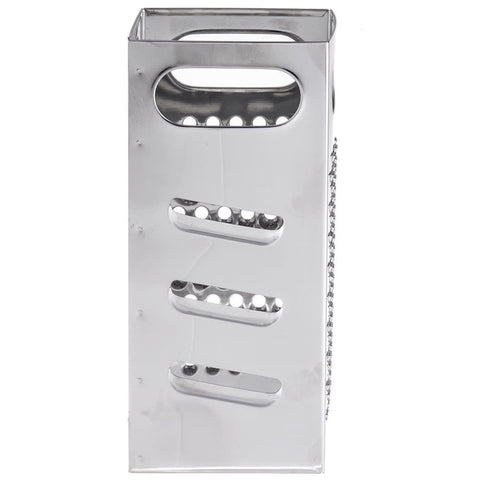 Tablecraft SG201 4-Sided Stainless Steel Box Grater, 4" x 4" x 9"