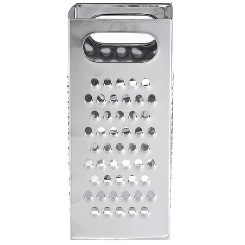Tablecraft SG201 4-Sided Stainless Steel Box Grater, 4" x 4" x 9"