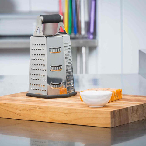 TableCraft Products SG204BH 6-Sided Stainless Steel Box Grater