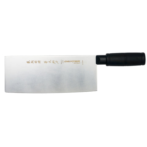 Dexter Russell SG5888B-PCP SofGrip 8" x 3 1/4" Chinese Chef's Knife with Black Handle
