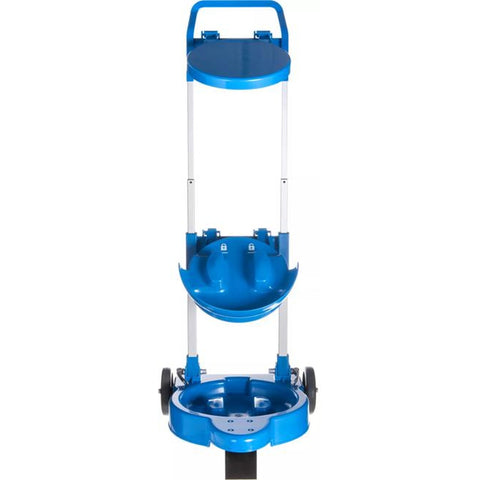 San Jamar SICART60 Saf-T-Ice Cart for 6-Gallon Totes, Blue