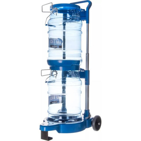 San Jamar SICART60 Saf-T-Ice Cart for 6-Gallon Totes, Blue