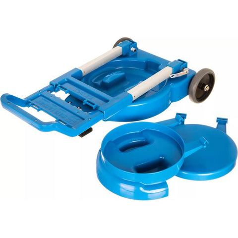 San Jamar SICART60 Saf-T-Ice Cart for 6-Gallon Totes, Blue