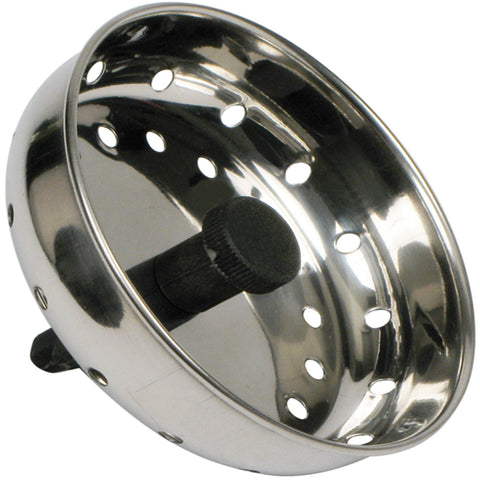 Winco SIK-3 3" Stainless Steel Sink Strainer with 2-1/2" Stopper
