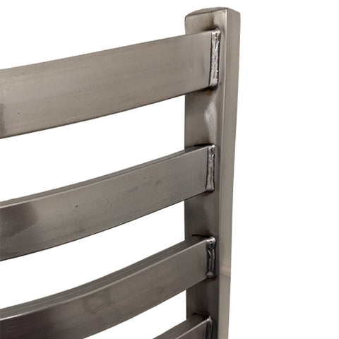 Oak Street Manufacturing SL135C Clear Coat Ladderback Dining Chair with Plain Welds