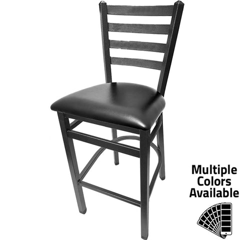 Oak Street Manufacturing SL2301P-SV Silvervein Ladderback Barstool