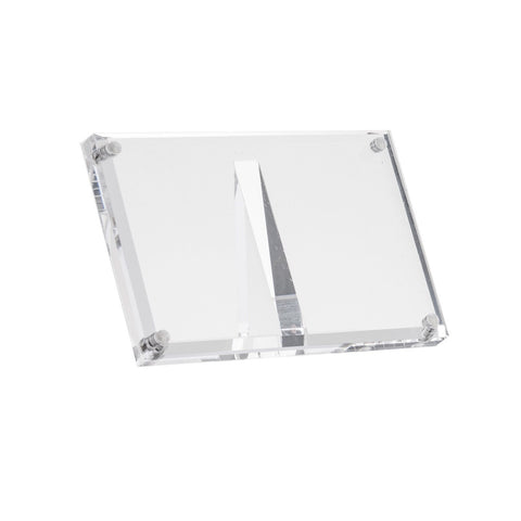 TableCraft Products SL362 Rectangular Magnetic Acrylic Card and Sign Holder