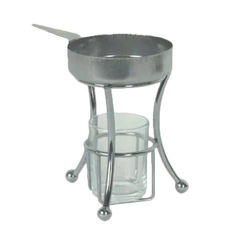 Thunder Group SLBW004 Butter Melter 3-Piece Set, 4.8 oz. Stainless Steel