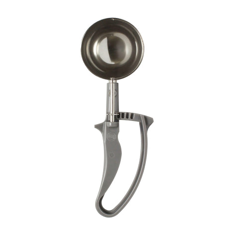 Thunder Group SLDS208G #8 Round Bowl Disher, 4 oz, Gray EZ Grip Handle