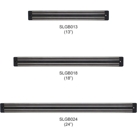 Thunder Group SLGB018 18" Black Plastic Magnetic Bar - Knife and Tool Holder